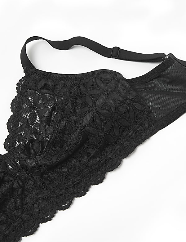 Floral Lace Full Cup Bralette DD-GG