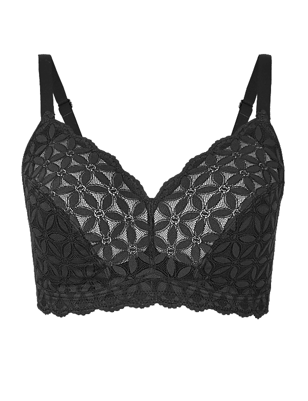Floral Lace Full Cup Bralette DD-GG
