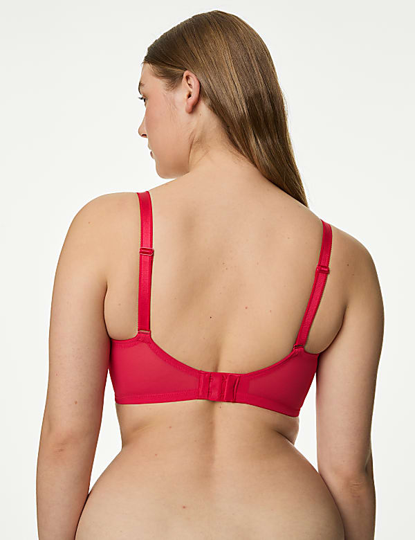 Printed Mesh Wired Extra Support Bra F-J