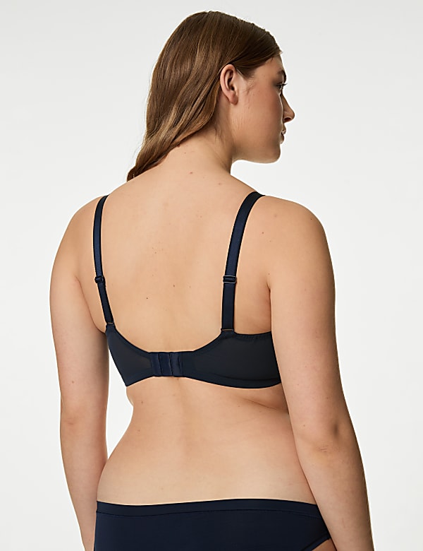 Printed Mesh Wired Extra Support Bra F-J