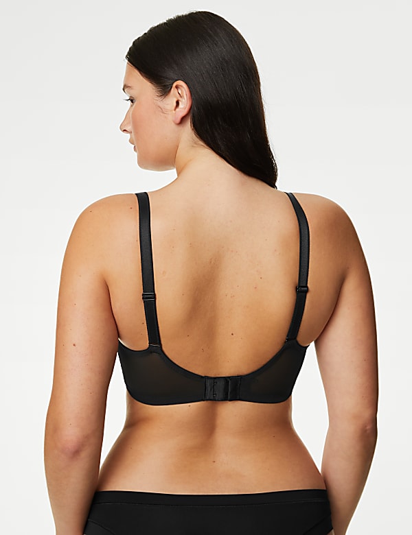 Printed Mesh Wired Extra Support Bra F-J