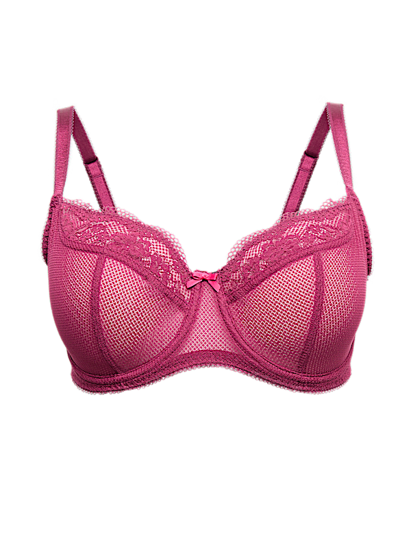 Jasmine Lace Wired Balcony Bra F-H
