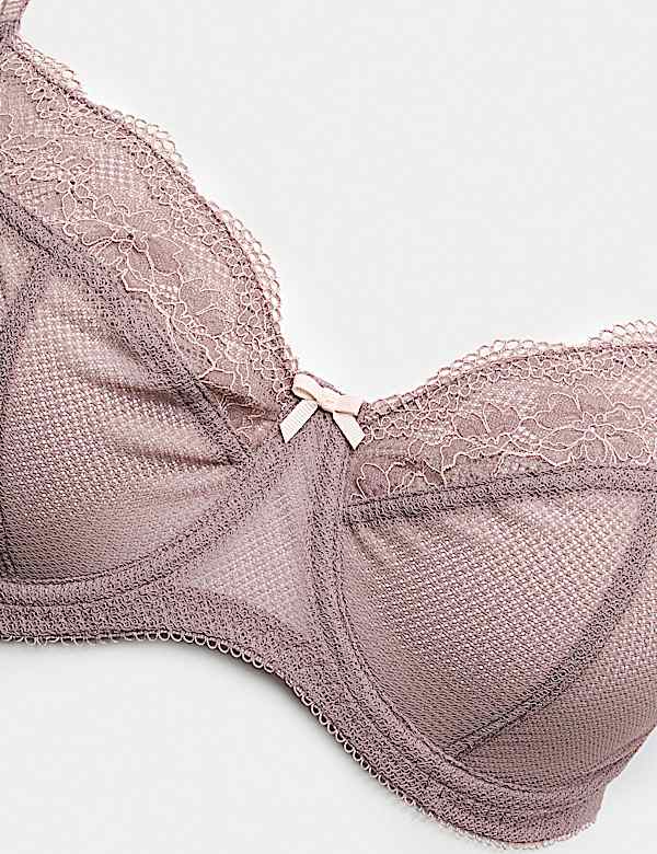 Jasmine Lace Wired Balcony Bra (F-H)