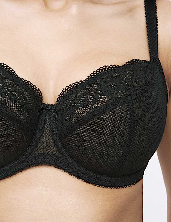 Jasmine Lace Wired Balcony Bra (F-H)