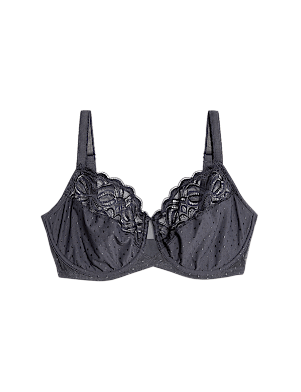 Amelia Lace Wired Minimiser Bra (C-H)
