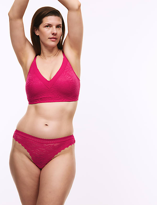 Flexifit&trade; Lace Non Wired Minimiser Bra C-H - JO