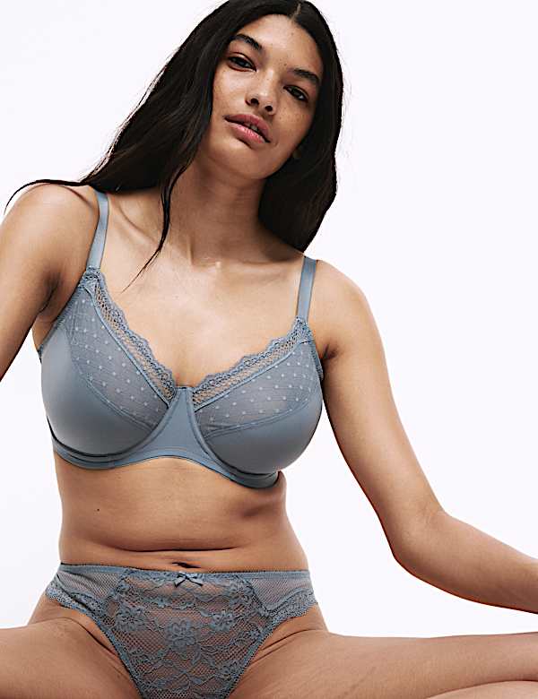 3pk Wired Full Cup Minimiser Bras C-H - ES