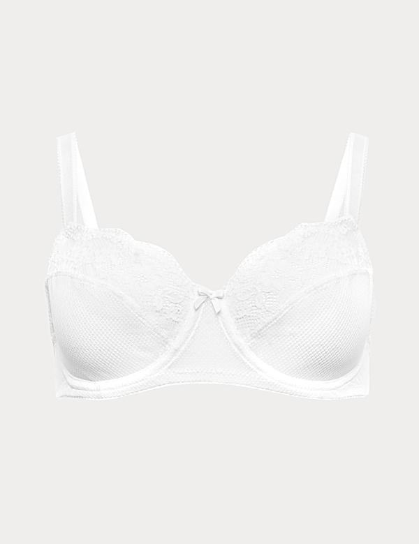 Jasmine Lace Wired Minimiser Bra (C-H) - UA
