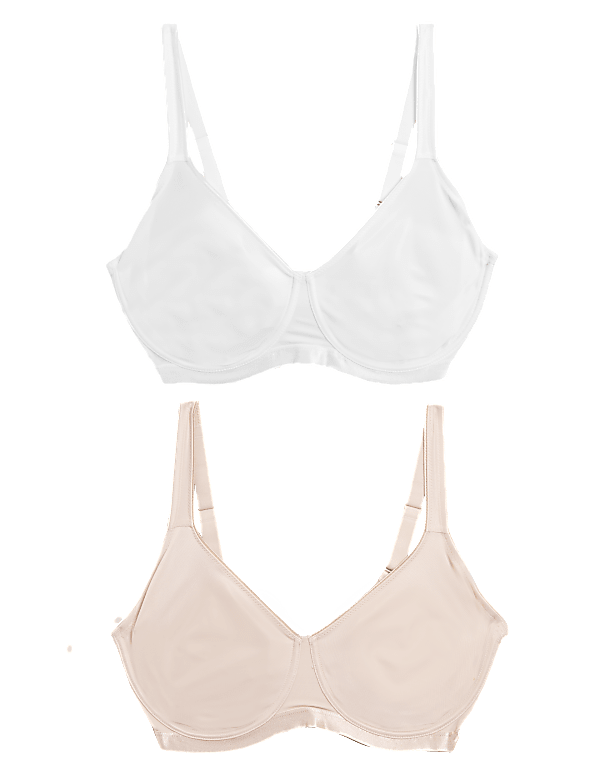 2pk Wired Minimiser Bras C-H