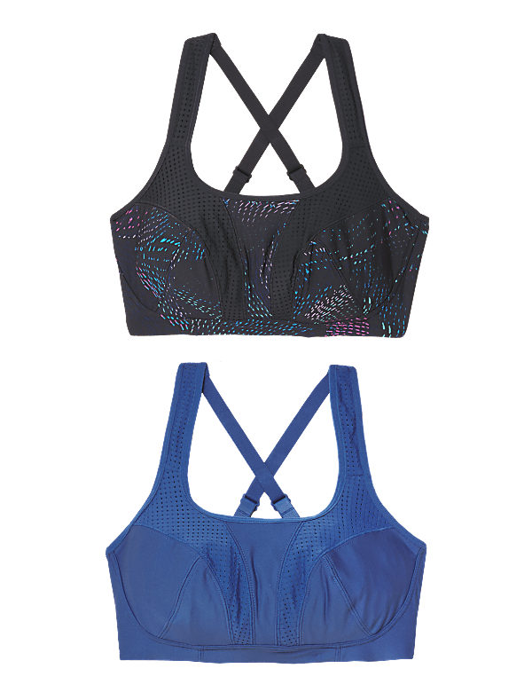 2pk High Impact Non Wired Sports Bra A-H