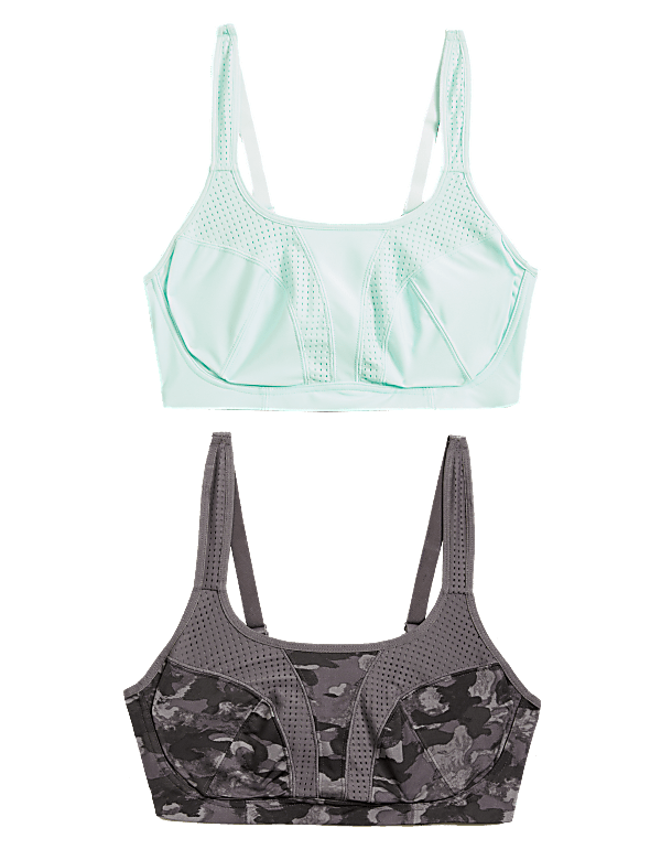 2pk High Impact Non Wired Sports Bra A-H