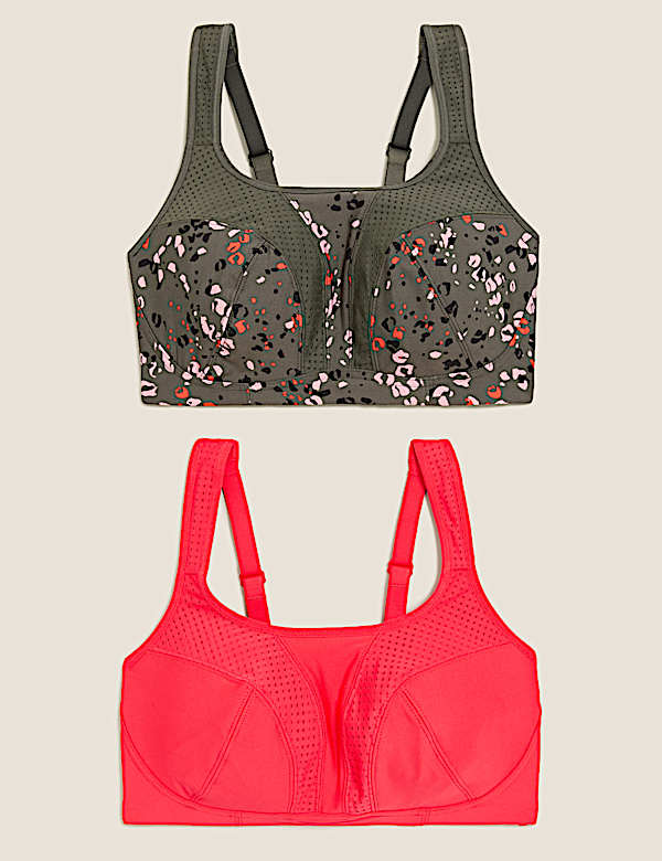 2pk High Impact Non Wired Sports Bra A-H