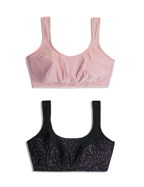 2pk Ultimate Support Non Wired Sports Bras A-E