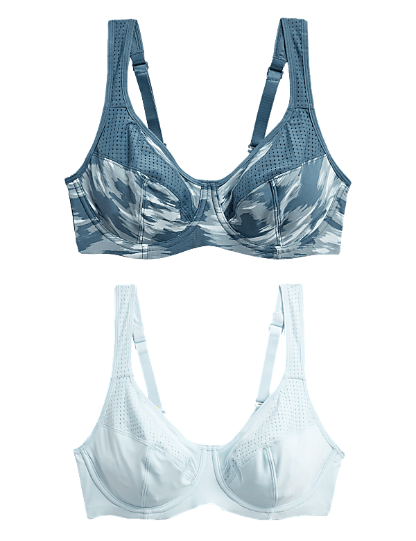 2pk Ultimate Support Wired Sports Bras A-E