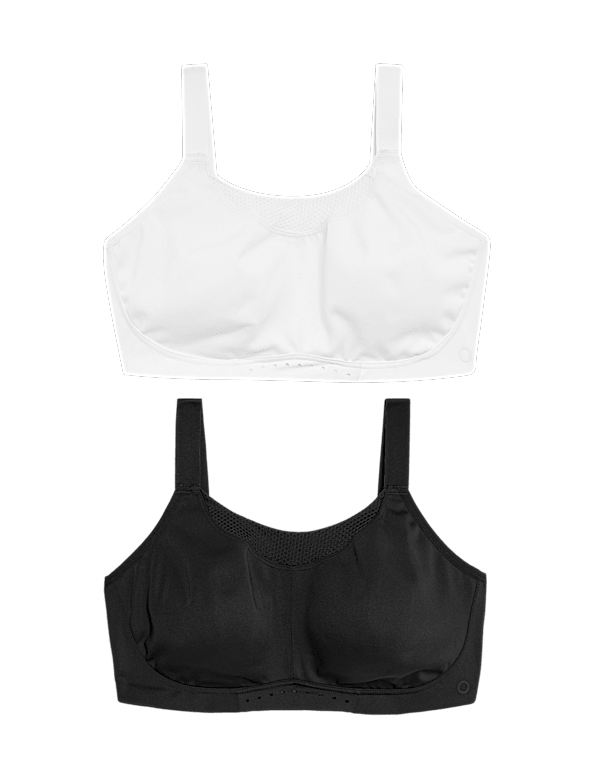 2pk Ultimate Support Non Wired Sports Bras (A-H)