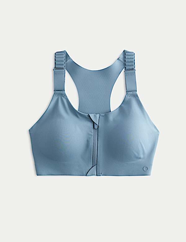 Ultimate Support Zip Up Non Wired Sports Bra (A-GG) - US