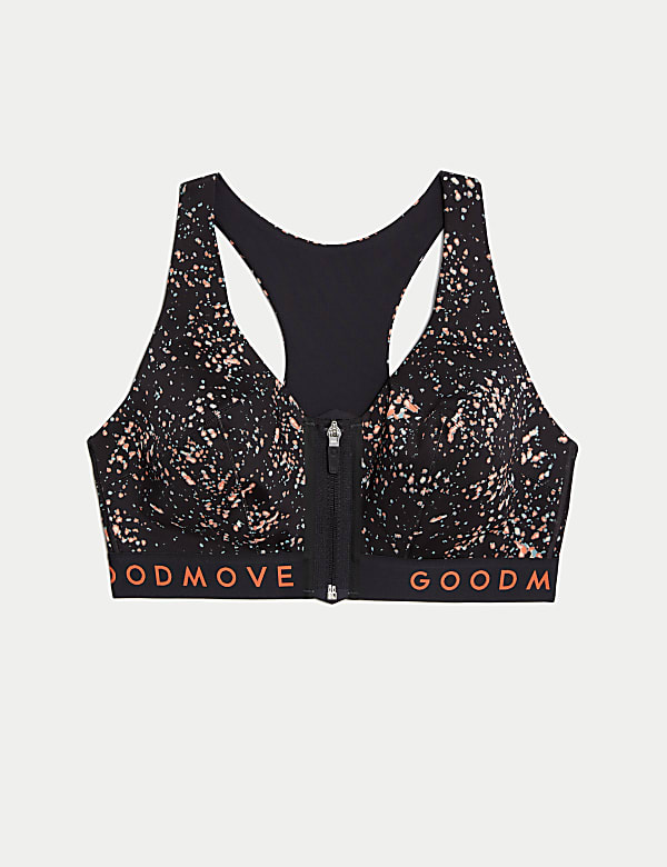 Marks and spencer zip front sports bra hot sale