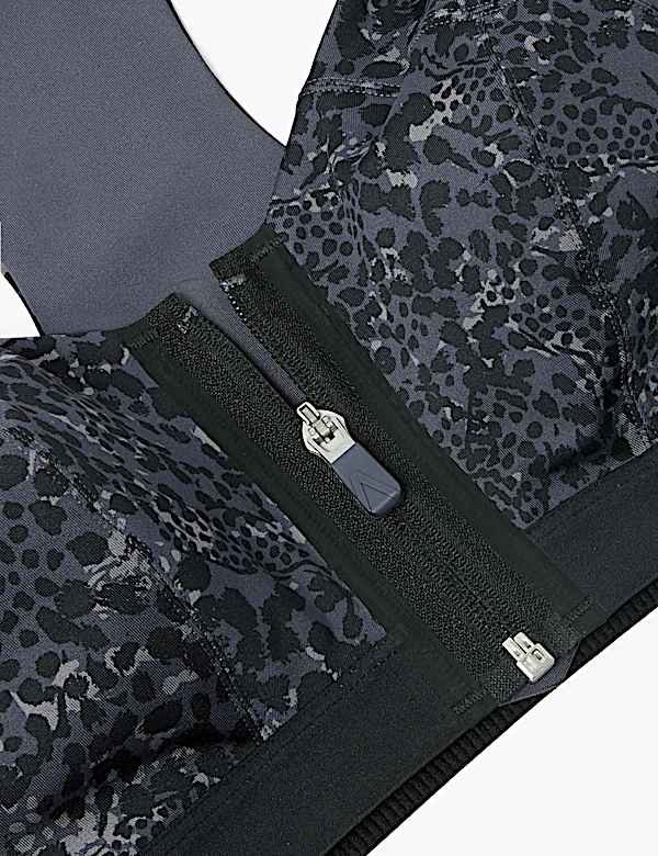 Extra High Impact Zip Front Sports Bra A-H