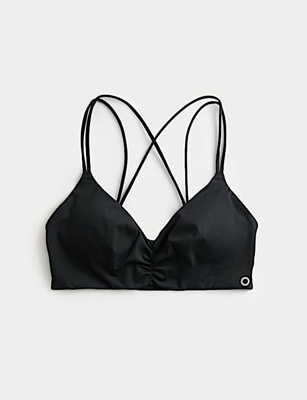 Tr&oacute;jkątny biustonosz sportowy bez fiszbin do mało intensywnych trening&oacute;w - PL