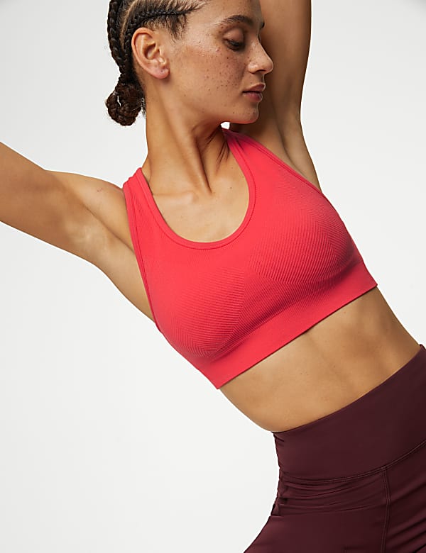 Seamless Medium Support Sports Bra A-E - JE