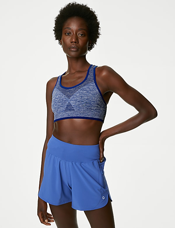 Reversible Seamless Medium Support Sports Bra