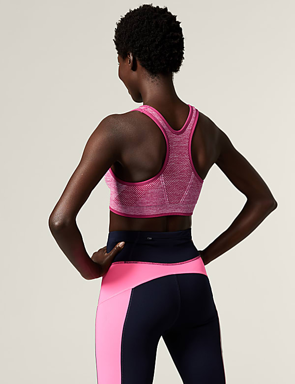 Reversible Seamless Medium Support Sports Bra