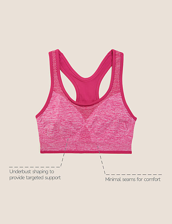 Reversible Seamless Medium Support Sports Bra