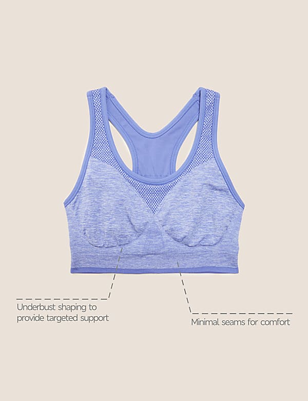 Reversible Seamless Medium Support Sports Bra