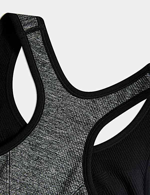Reversible Seamless Medium Support Sports Bra