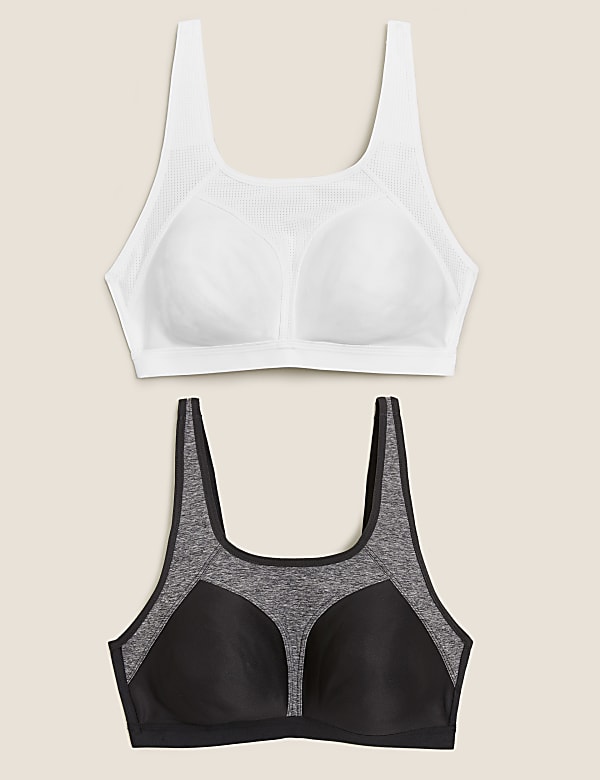 Buy 2pk Extra High Impact Sports Bras at Marks Spencer