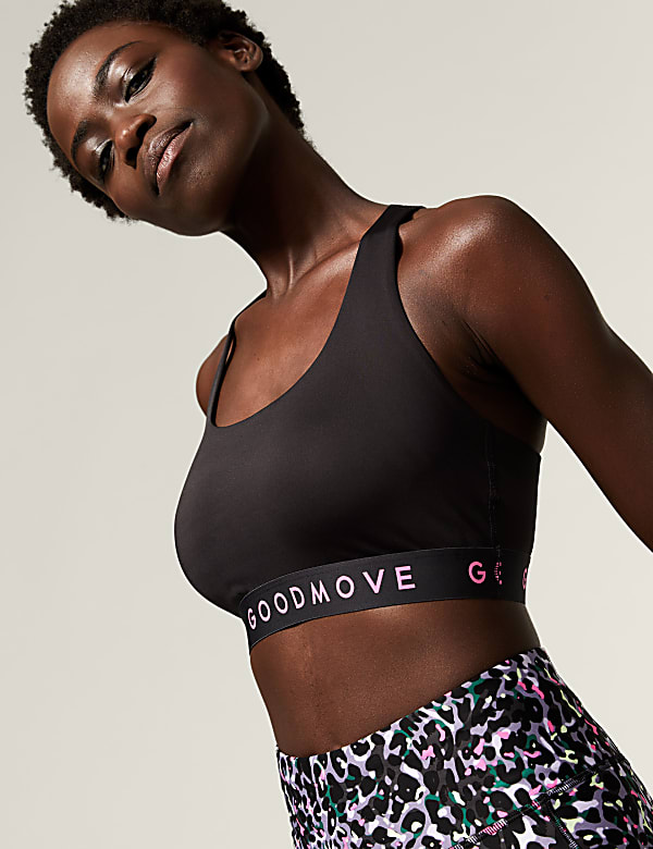 Medium Support Non Wired Crop Top A-E