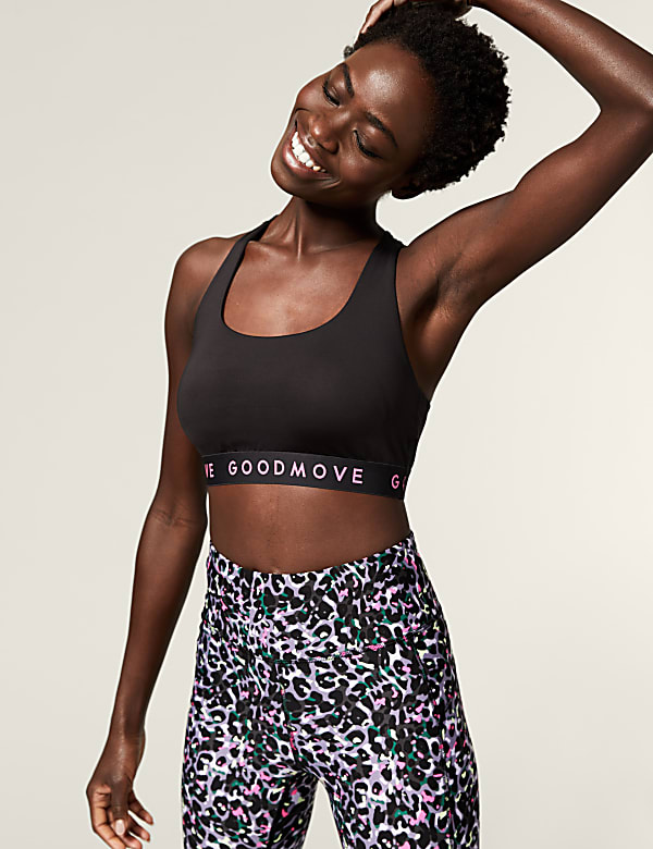 Medium Support Non Wired Crop Top A-E