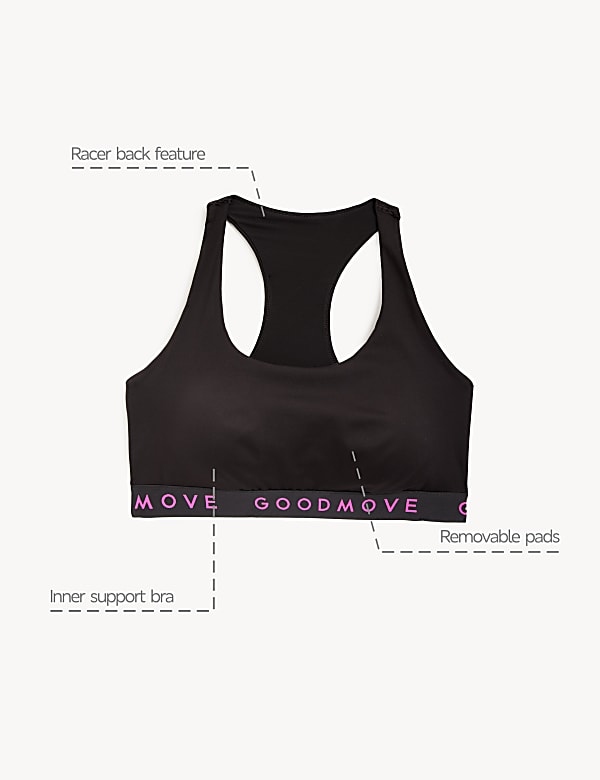 Medium Support Non Wired Crop Top A-E