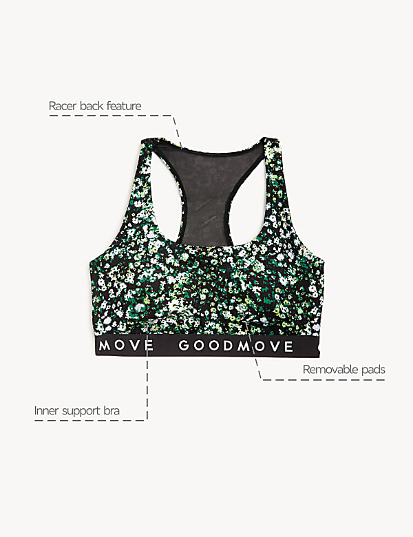 Medium Support Non Wired Crop Top A-E