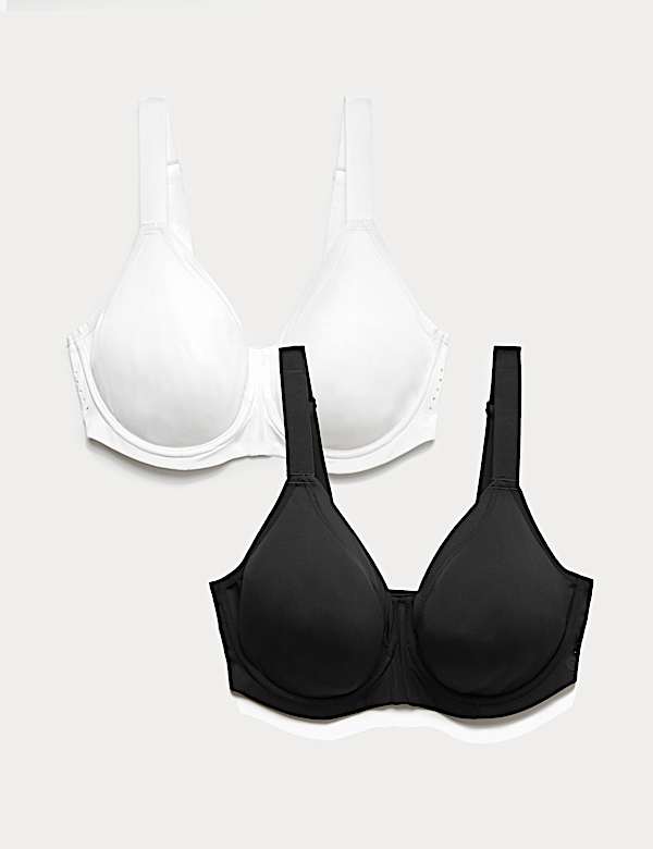2pk Ultimate Support Wired Sports Bras A-H