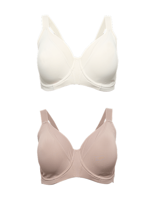 2pk Ultimate Support Wired Sports Bras A-H
