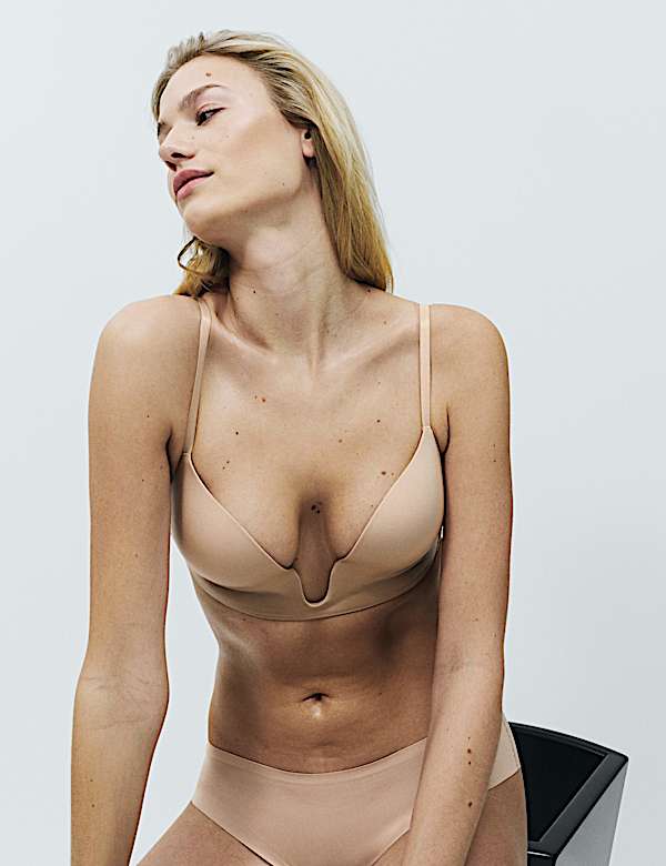 Body Invisibles Wired Push Up Plunge Bra (A-E) - HU