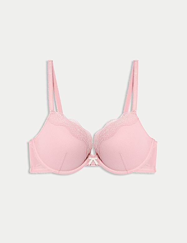 Jasmine Lace Wired Push Up Plunge Bra (A-E) - HR