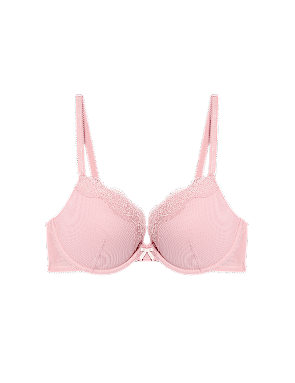 Jasmine Lace Wired Push Up Plunge Bra (A-E)
