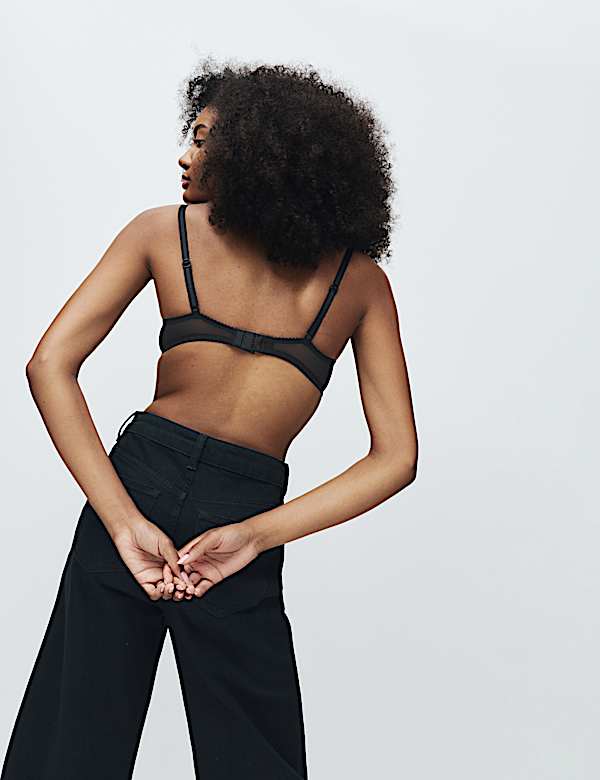 Jasmine Lace Wired Push Up Plunge Bra (A-E) - LV