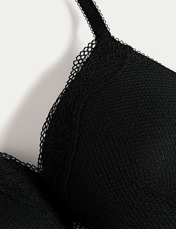 Jasmine Lace Wired Push Up Plunge Bra (A-E) - LV