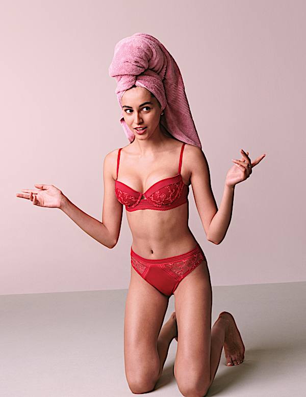 Archive Embroidery Wired Push-Up Balcony Bra A-E