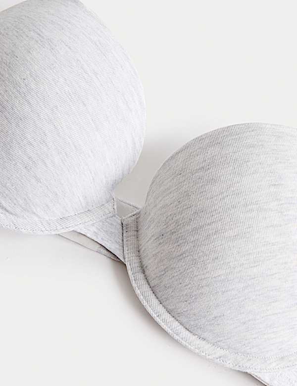 3pk Cotton Wired Push-Up Bras A-E