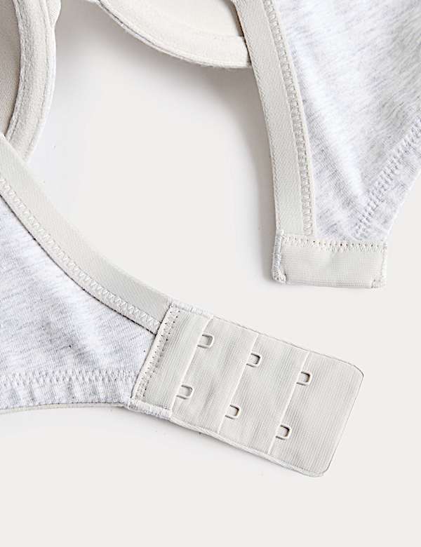 3pk Cotton Wired Push-Up Bras A-E