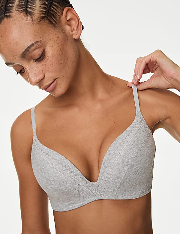 Cotton with Cool Comfort™ Push-Up Bra (A-E) - IS