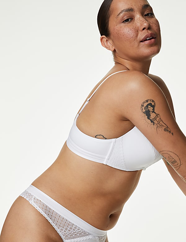 Cotton with Cool Comfort™ Non-Wired Push Up Bra