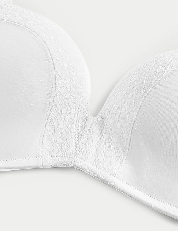 Cotton with Cool Comfort™ Non-Wired Push Up Bra
