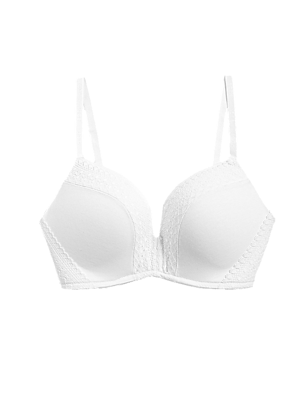 Cotton with Cool Comfort™ Non-Wired Push Up Bra