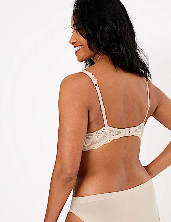Perfect Fit Padded Push-up Plunge Bra AA-E