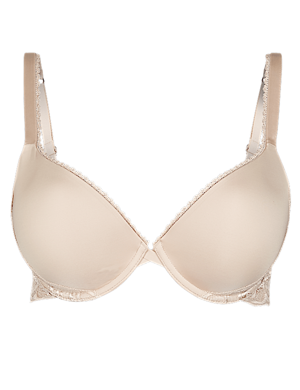 Perfect Fit Padded Push-up Plunge Bra AA-E